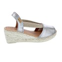 Alpargatas Toni Pons zapatos Mujer modelo Teide-P Plata 