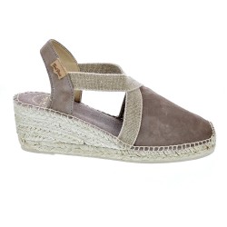 Alpargatas Toni Pons zapatos Mujer modelo Tona Marrón Elástico