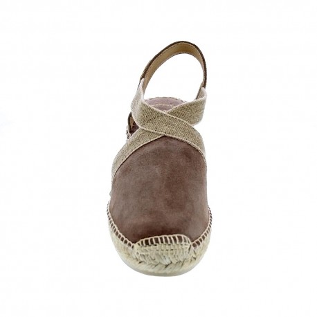 Alpargatas Toni Pons zapatos Mujer modelo Tona Marrón Elástico