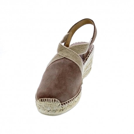Alpargatas Toni Pons zapatos Mujer modelo Tona Marrón Elástico