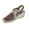 Alpargatas Toni Pons zapatos Mujer modelo Tona Marrón Elástico