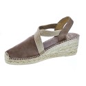 Alpargatas Toni Pons zapatos Mujer modelo Tona Marrón Elástico