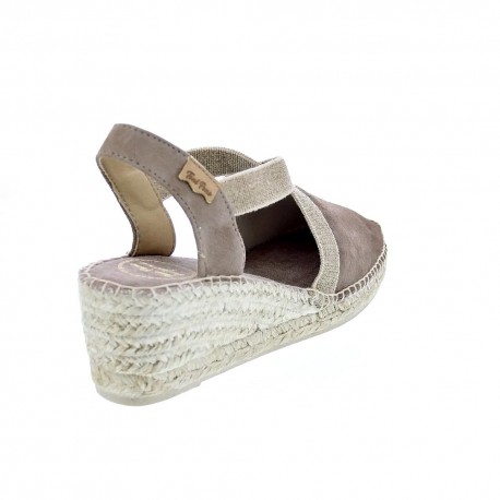 Alpargatas Toni Pons zapatos Mujer modelo Tona Marrón Elástico