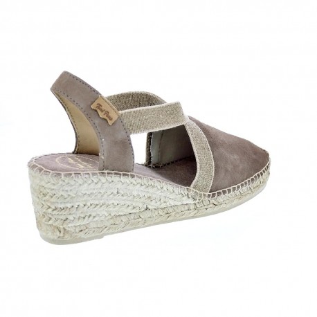 Alpargatas Toni Pons zapatos Mujer modelo Tona Marrón Elástico