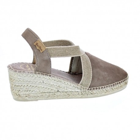 Alpargatas Toni Pons zapatos Mujer modelo Tona Marrón Elástico