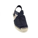 Alpargatas Toni Pons zapatos Mujer modelo Triton Negro Elástico