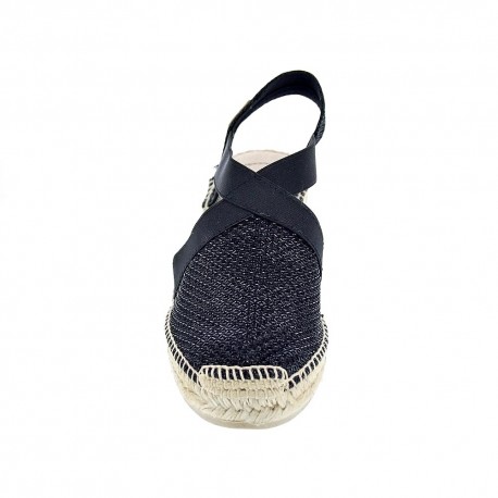 Alpargatas Toni Pons zapatos Mujer modelo Triton Negro Elástico