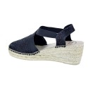 Alpargatas Toni Pons zapatos Mujer modelo Triton Negro Elástico