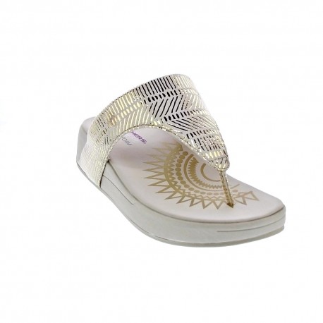 Sandalias Skechers zapatos Mujer modelo Retrogrades Beige 