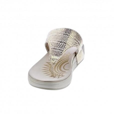 Sandalias Skechers zapatos Mujer modelo Retrogrades Beige 