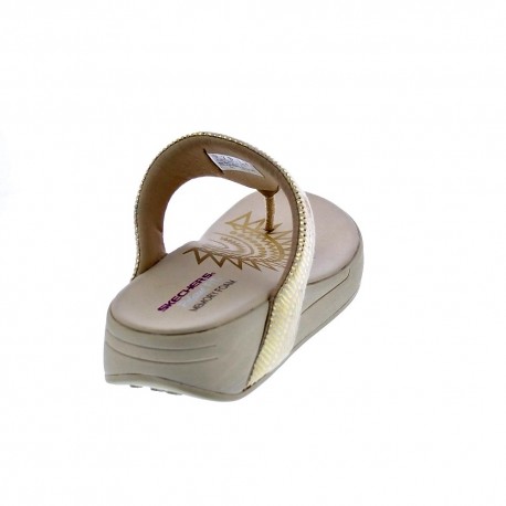 Sandalias Skechers zapatos Mujer modelo Retrogrades Beige 
