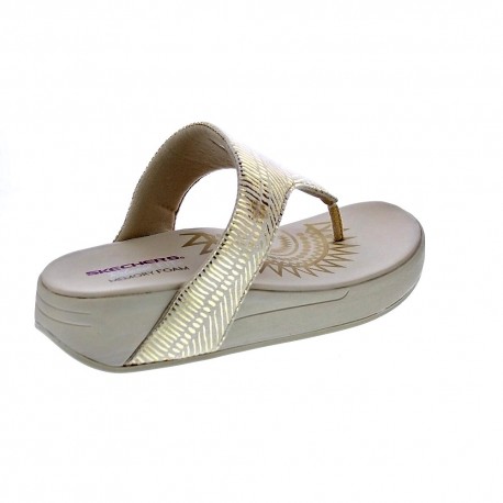 Sandalias Skechers zapatos Mujer modelo Retrogrades Beige 