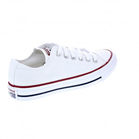 Zapatillas Converse zapatos Mujer modelo Bajas Chuck Taylor lona Blanco Cordón