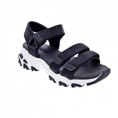Sandalias Skechers zapatos Mujer modelo D Lites Negro 