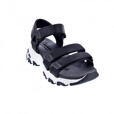 Sandalias Skechers zapatos Mujer modelo D Lites Negro 