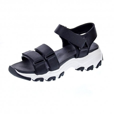 Sandalias Skechers zapatos Mujer modelo D Lites Negro 