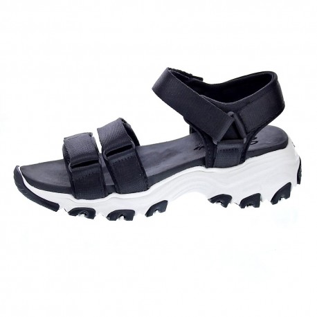 Sandalias Skechers zapatos Mujer modelo D Lites Negro 