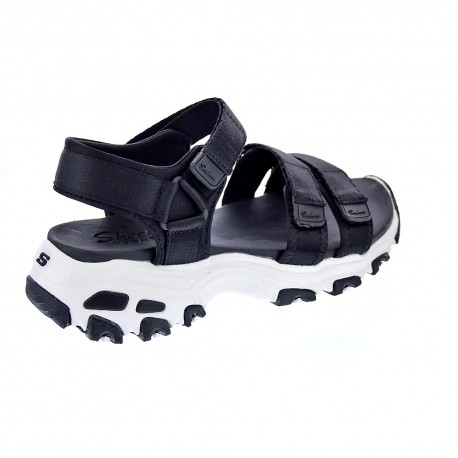 Sandalias Skechers zapatos Mujer modelo D Lites Negro 