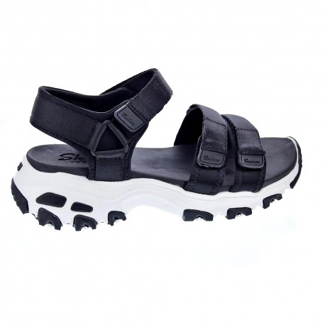 Sandalias Skechers zapatos Mujer modelo D Lites Negro 