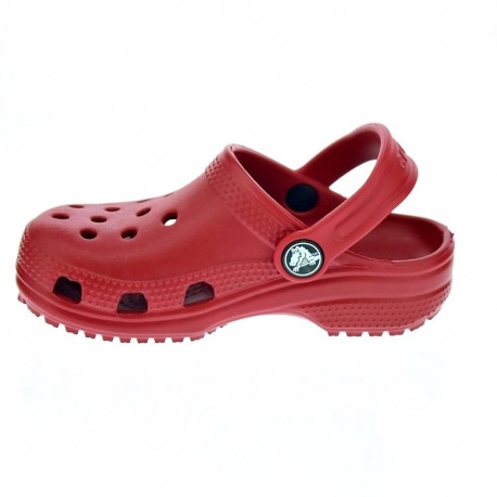 Zuecos Crocs zapatos Niño modelo Classic Clog K Pepper Rojo 
