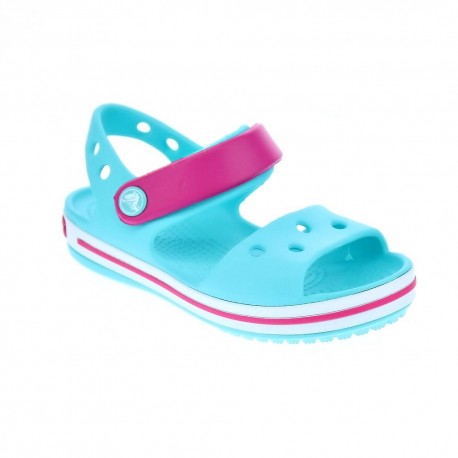 Zuecos Crocs zapatos Niña modelo Crocband Sandal Kids Azul 