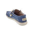 Mocasines Hey Dude zapatos Hombre modelo Wally Braided Azul Elástico