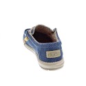 Mocasines Hey Dude zapatos Hombre modelo Wally Braided Azul Elástico