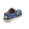 Mocasines Hey Dude zapatos Hombre modelo Wally Braided Azul Elástico