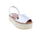 Abarcas menorquinas Popa zapatos Mujer modelo Rosario Plata 