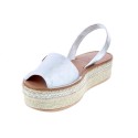 Abarcas menorquinas Popa zapatos Mujer modelo Rosario Plata 