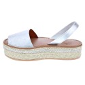 Abarcas menorquinas Popa zapatos Mujer modelo Rosario Plata 