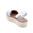 Abarcas menorquinas Popa zapatos Mujer modelo Rosario Plata 