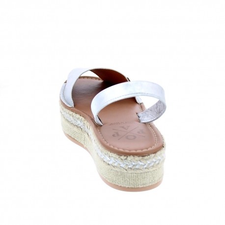 Abarcas menorquinas Popa zapatos Mujer modelo Rosario Plata 