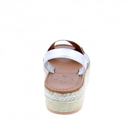 Abarcas menorquinas Popa zapatos Mujer modelo Rosario Plata 