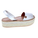 Abarcas menorquinas Popa zapatos Mujer modelo Rosario Plata 