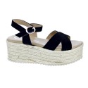 Sandalias Claudia zapatos Mujer modelo Pune Negro 