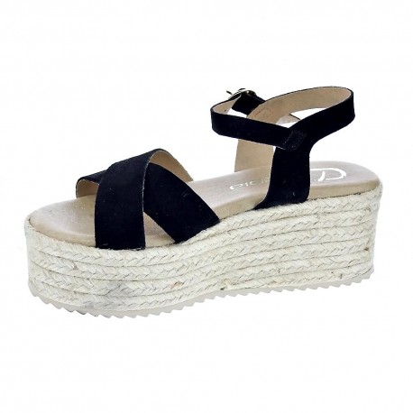 Sandalias Claudia zapatos Mujer modelo Pune Negro 