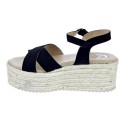 Sandalias Claudia zapatos Mujer modelo Pune Negro 