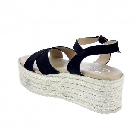 Sandalias Claudia zapatos Mujer modelo Pune Negro 