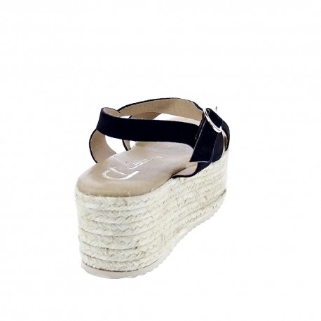 Sandalias Claudia zapatos Mujer modelo Pune Negro 