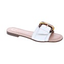 Sandalias Claudia zapatos Mujer modelo Carey Blanco 