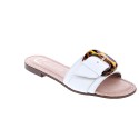 Sandalias Claudia zapatos Mujer modelo Carey Blanco 