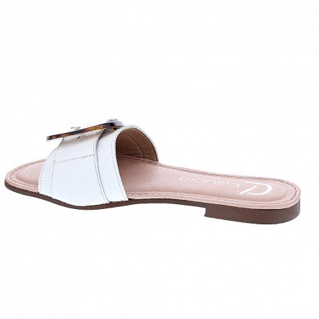 Sandalias Claudia zapatos Mujer modelo Carey Blanco 