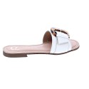 Sandalias Claudia zapatos Mujer modelo Carey Blanco 