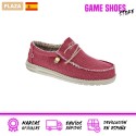 Mocasines Hey Dude zapatos Hombre modelo Wally Braided Rojo Elástico