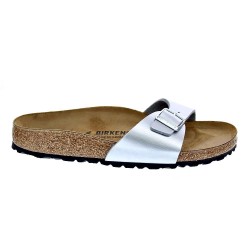 Chanclas Birkenstock zapatos Mujer modelo Madrid Plata  2