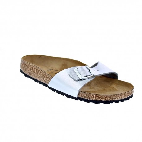 Chanclas Birkenstock zapatos Mujer modelo Madrid Plata 