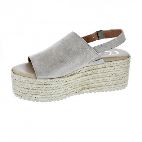 Sandalias Claudia zapatos Mujer modelo 20-757 Beige 