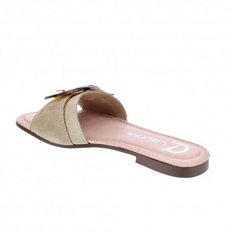 Sandalias Claudia zapatos Mujer modelo Carey Beige 