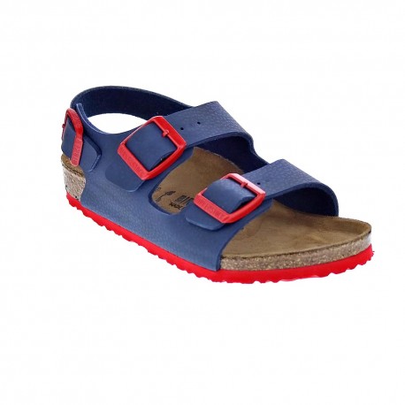 Sandalias Birkenstock zapatos Niño modelo Milano Azul 